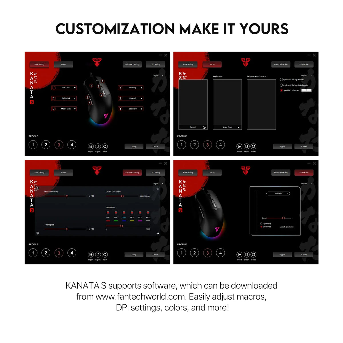 Fantech kanata vx9s gaming mouse - mouse