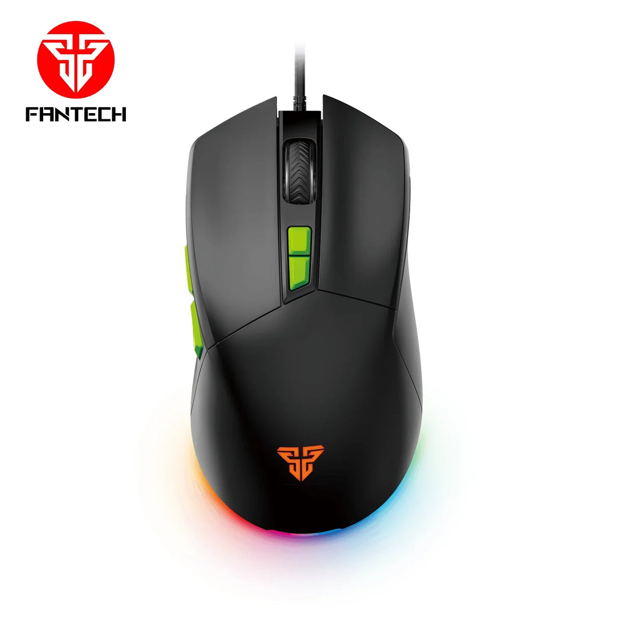 Fantech phantom ii vx6 gaming mouse for ultimate performance and neon macro features - black - mouse