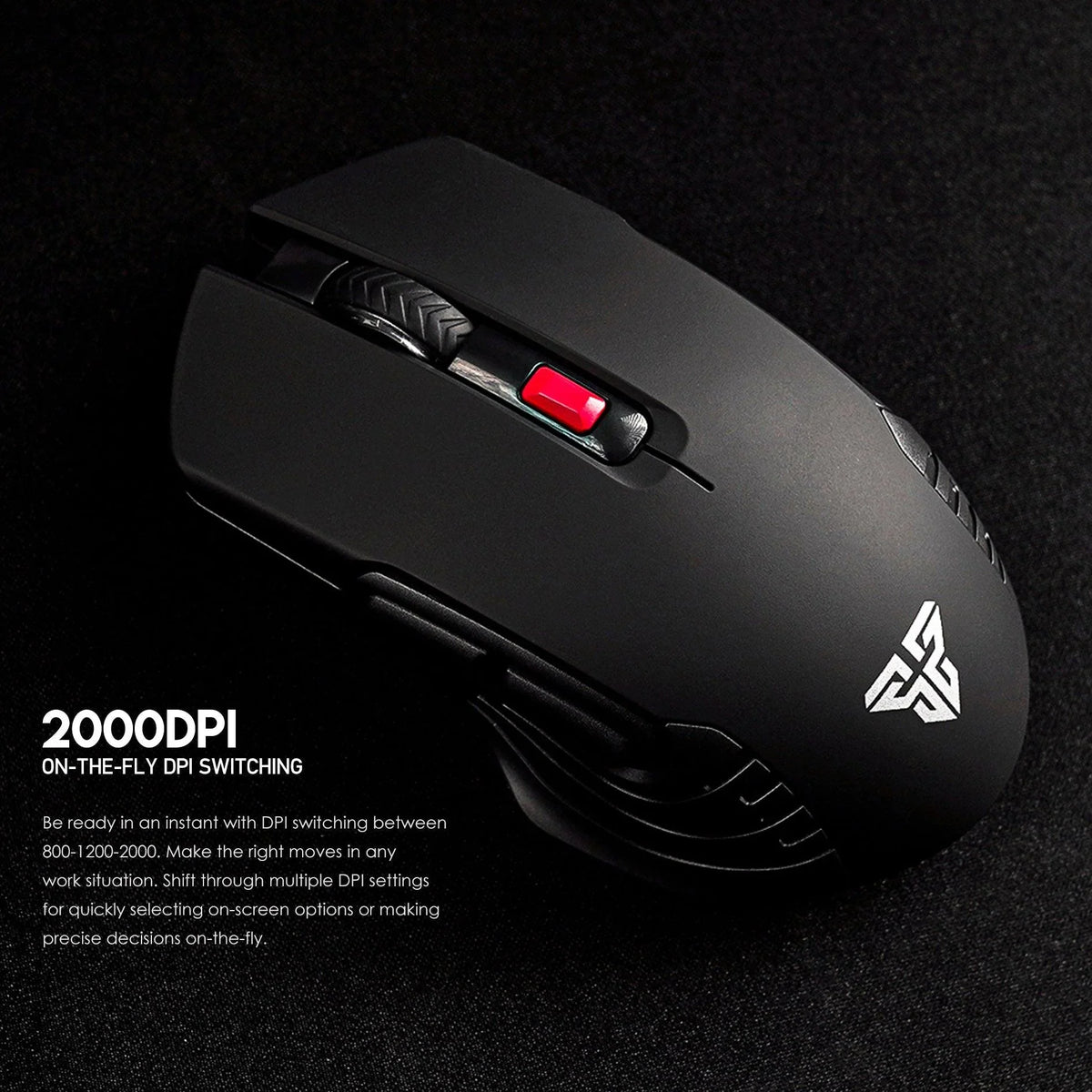 Fantech raigor iii wg12 gaming mouse with 2.4ghz wireless connection - mouse