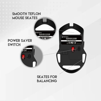 Fantech raigor iii wireless gaming mouse wg12r rechargeable performance - mouse