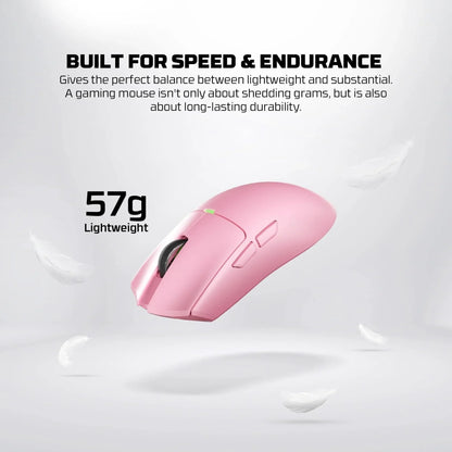 Fantech tantoe wg13e wireless mouse three-mode switching and magnetic pink - mouse
