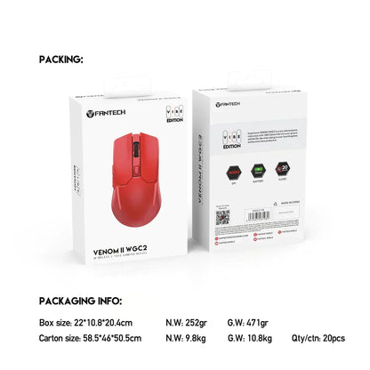 Fantech venom ii wgc2 vibe edition red - mouse’s