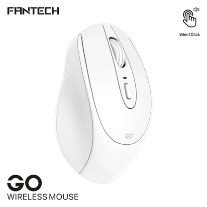 Fantech w191 silent click wireless mouse for ultimate productivity - white - mouse