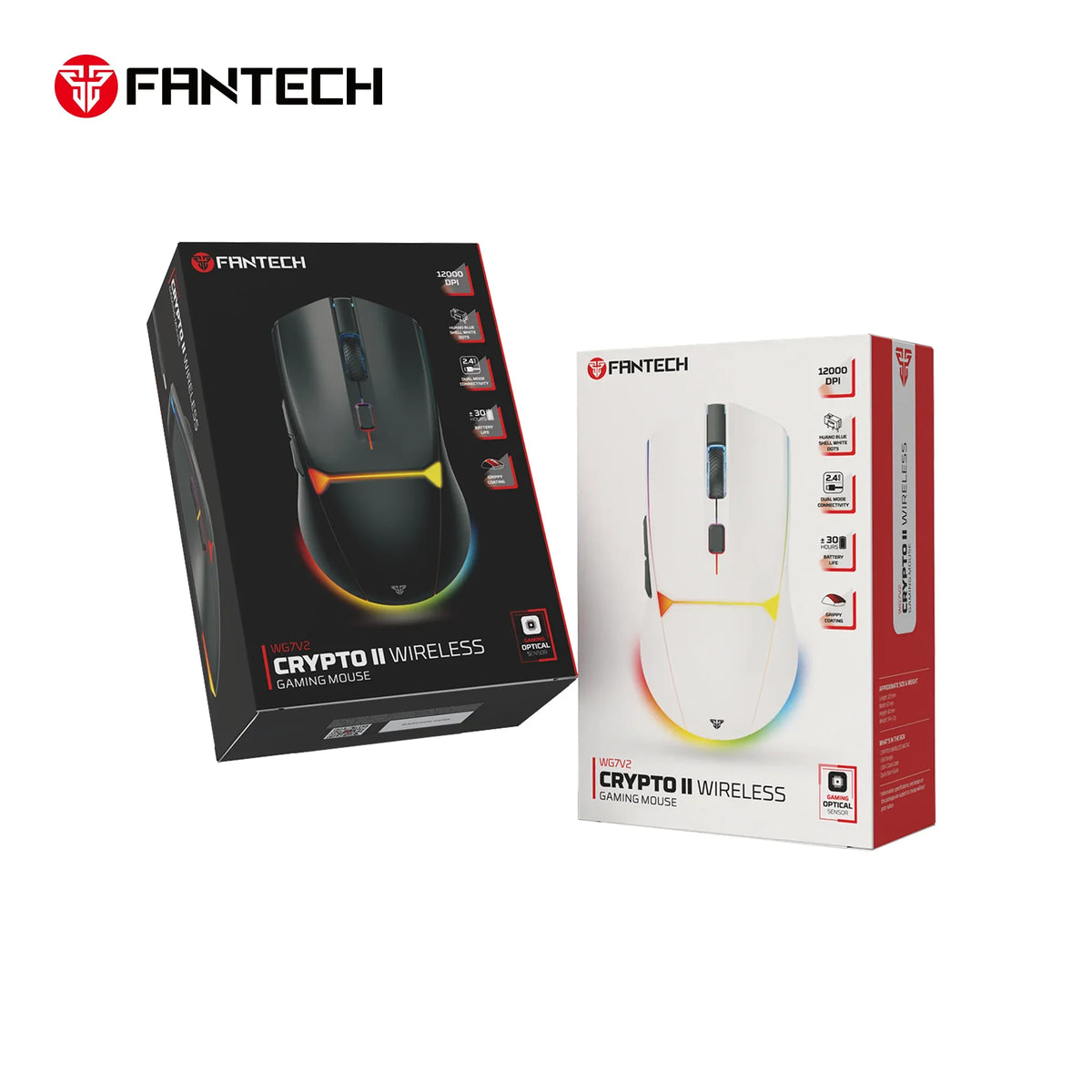 Fantech wg7v2 crypto ii wireless gaming mouse black - mouse