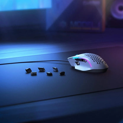Glorious model i ergonomic matte white gaming mouse - mouse’s