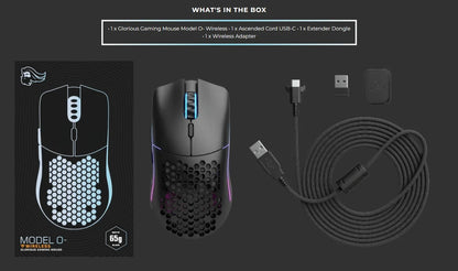 Glorious model o minus wireless gaming mouse - matte black - mouse’s
