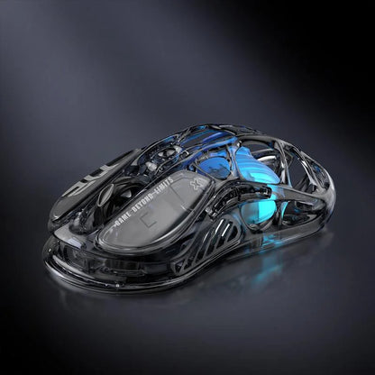 Gravastar mercury m2 wireless gaming mouse - transparent black - mouse’s