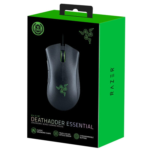 Razer deathadder essential 2021 gaming wired mouse - black - mouse’s