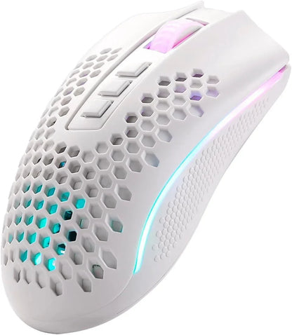 Redragon mouse gamer storm pro m808w-ks white wireless - mouse