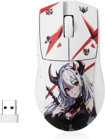 Redragon m916ak pro gaming mouse - 3-mode anime design 42g ultra-light 26k dpi - mouse
