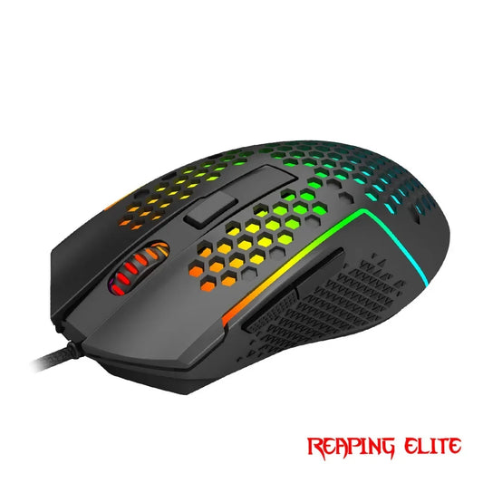 Redragon m987p-k gaming mouse - lightweight rgb design for ultimate performance - mouse