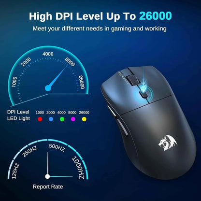 Redragon ultra-light gaming mouse - 44g 8k polling rate 26000 dpi for ultimate gaming performance - mouse