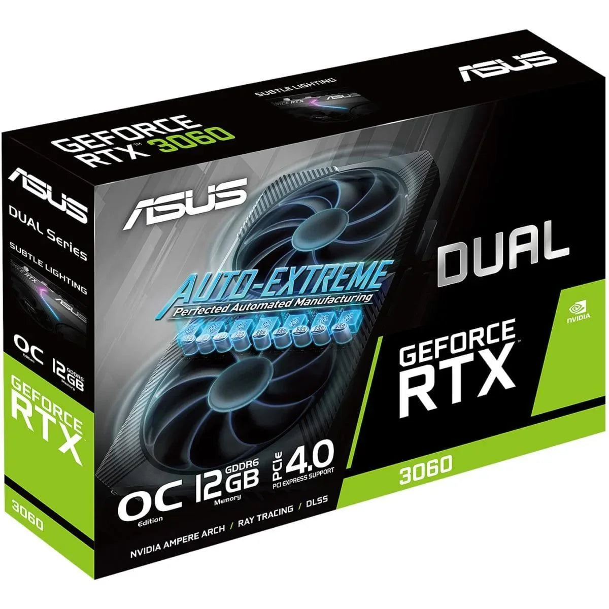 Asus dual nvidia geforce rtx 3060 v2 oc edition 12gb gddr6 gaming graphics card - pc hardware