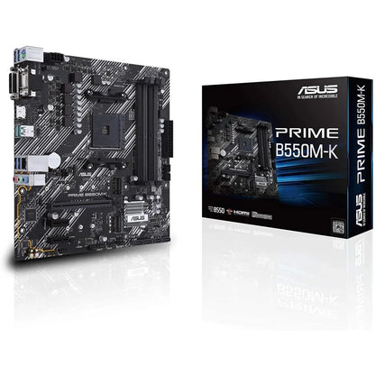 Asus prime b550m-k amd b550 dual m.2 pcie 4.0 mainboard - pc hardware