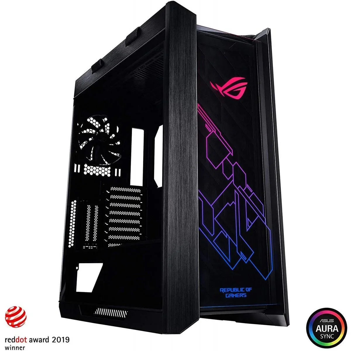 Asus rog strix helios gx601 rgb mid-tower case - pc hardware