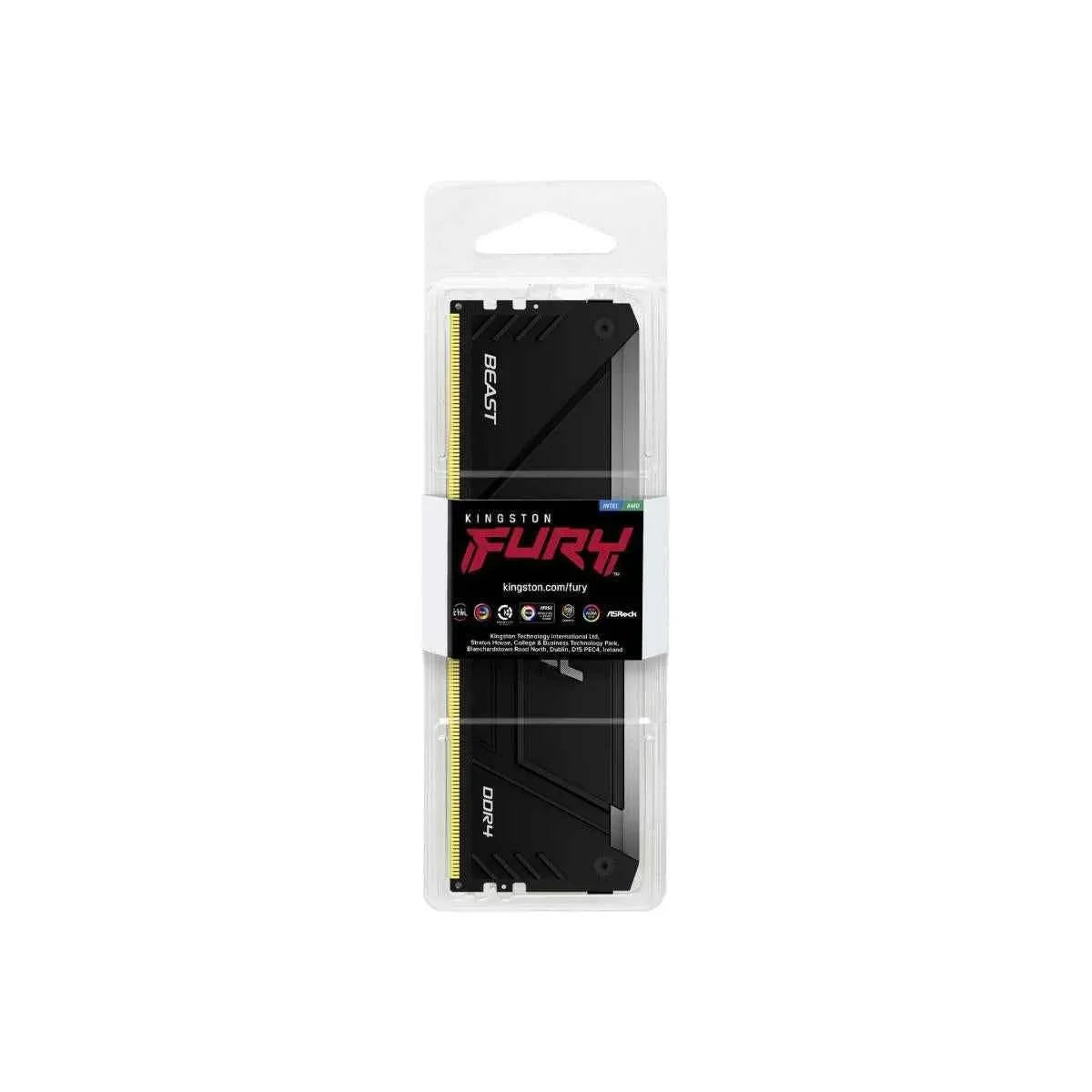 Kingston 16gb ddr4 ram fury hyperx beast 3200mt/s rgb memory