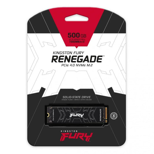 Kingston fury renegade 500gb pcie 4.0 nvme m.2 ssd up to 7,300mb/s - pc hardware
