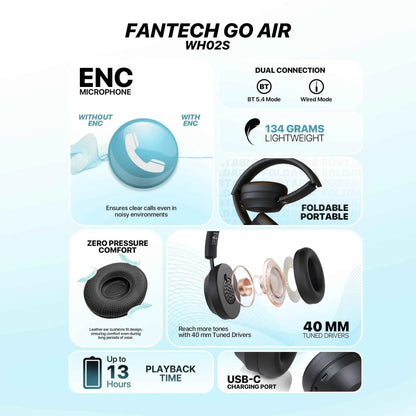 Fantech wh02s go air wireless headset - audio | wireless headset