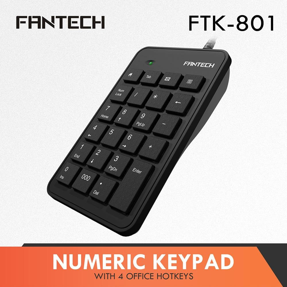 GENUINE FANTECH FTK 801 USB NUMERIC KEYPAD Keyboard