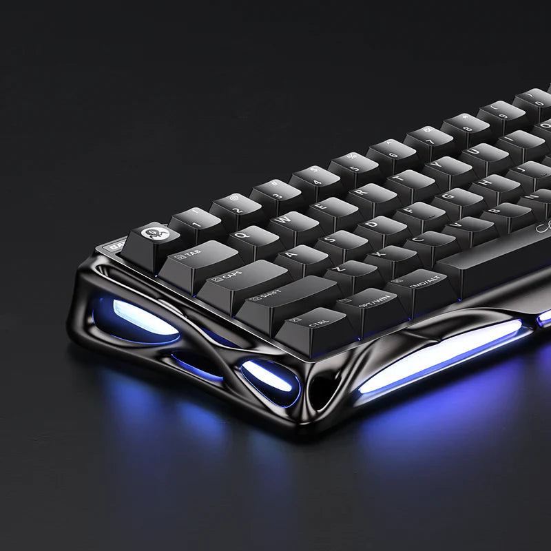 GravaStar Mercury V60 Pro Gaming Keyboard Deluxe Edition - 8kHz Magnetic Switch | Premium Hall Effect Keyboard – Dual Keycap Gift Box Set (Gun Metal).