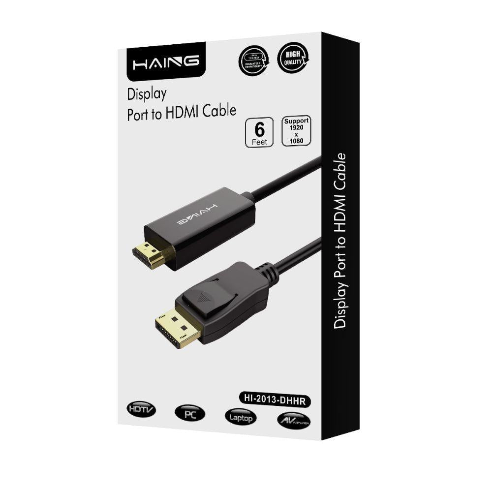 HAING Display Port to HDMI HIGH QUALITY Cables & Chargers