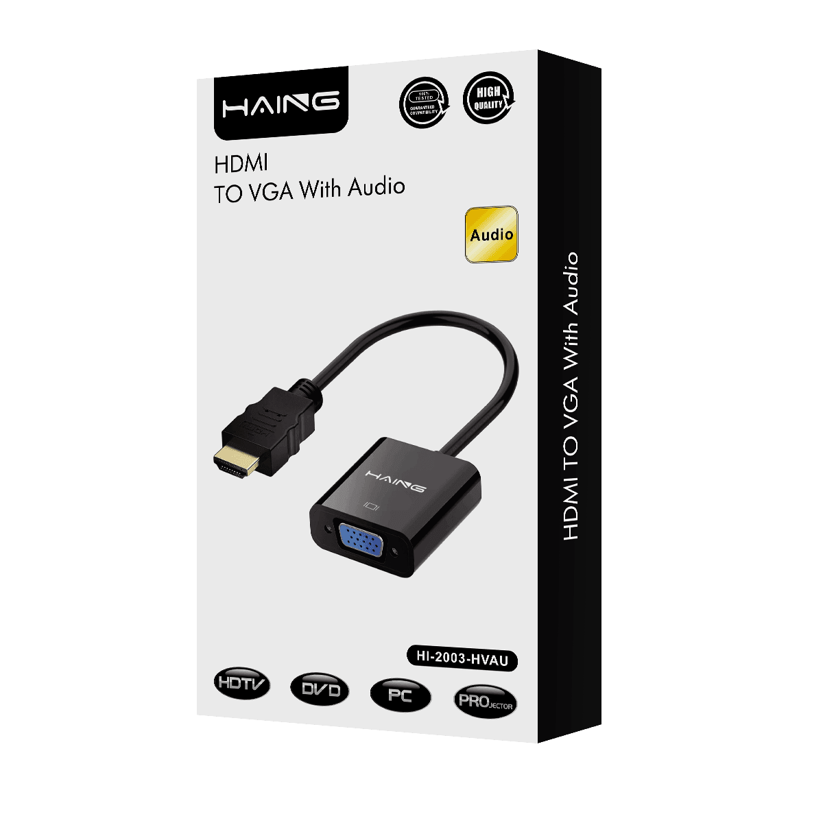 HAING HDMI TO VGA With Audio HIGH QUALITY JOD 6