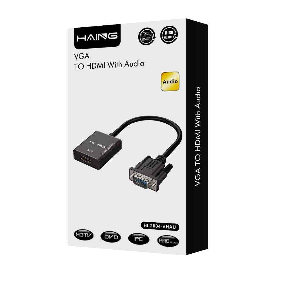 HAING HIGH QUALITY VGA TO HDMI With Audio JOD 8