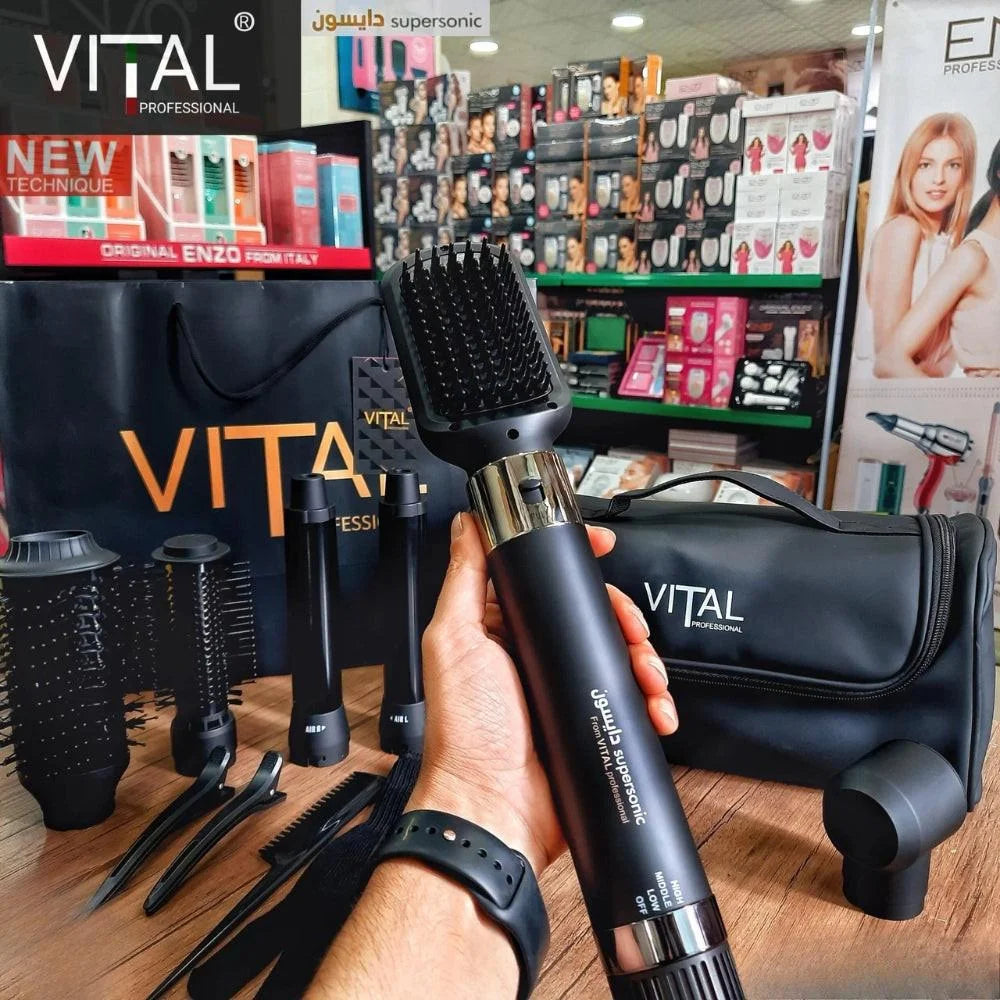 Dyson vital 12-in-1 hair styler with luxury bag - professional edition دايسون