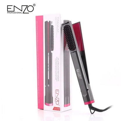 Enzo en-3975 innovative 2-in-1 hot air styler straightening brushes