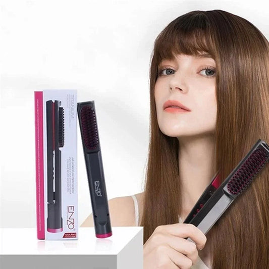 Enzo en-3975 innovative 2-in-1 hot air styler straightening brushes