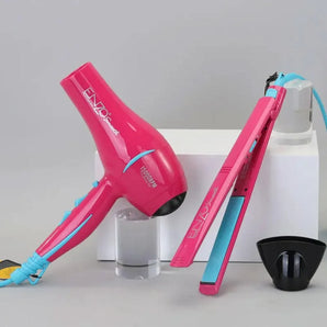 Enzo en-8801 vibrant pink-colored hair styling set hair styling tools