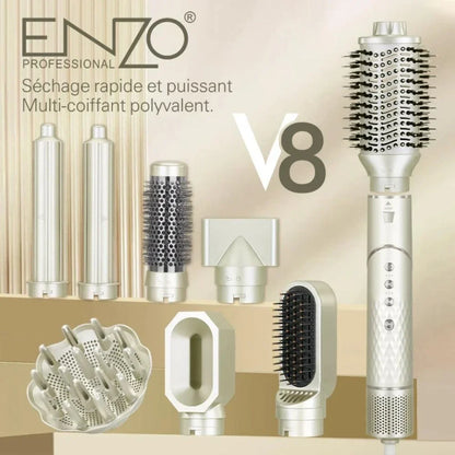 Enzo italy dyson v8 professional hair blow dryer brush straightener 8 in 1