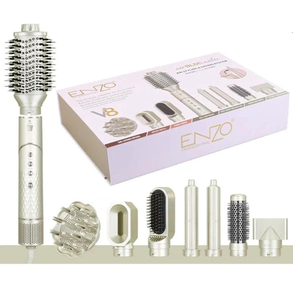Enzo italy dyson v8 professional hair blow dryer brush straightener 8 in 1