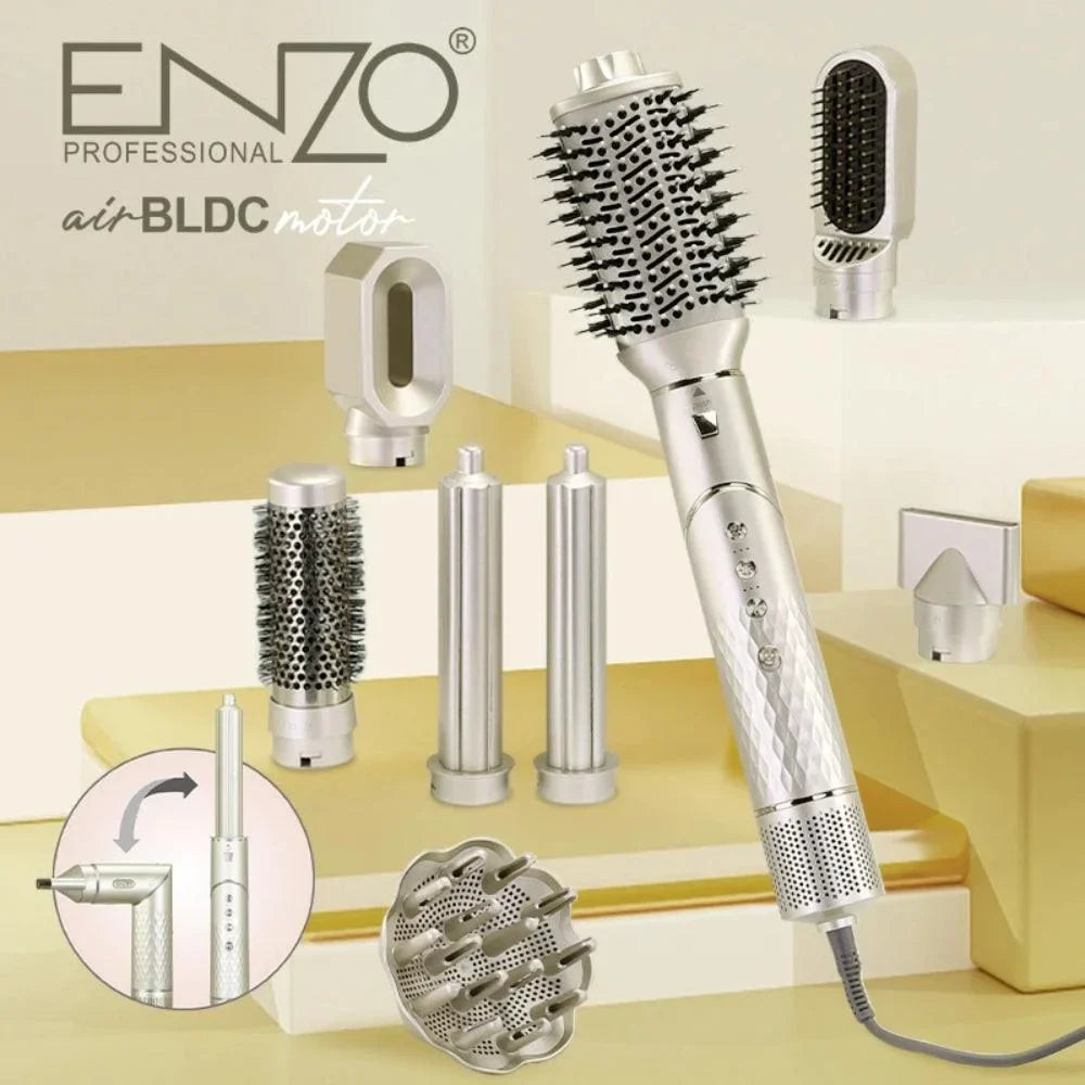 Enzo italy dyson v8 professional hair blow dryer brush straightener 8 in 1