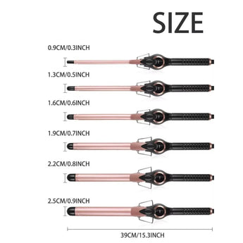 Enzo professional extra-long curling iron – nut oil ceramic hair wand curling