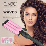 Enzo professional salon wavy hair styler tourmaline hair crimping iron curling
