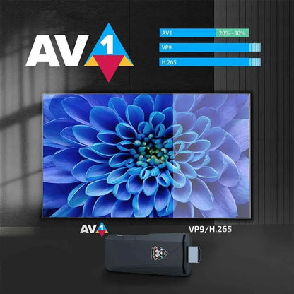 New r9 atv set-top box s905y android 13.0 voice bluetooth network player 2g16g - tv