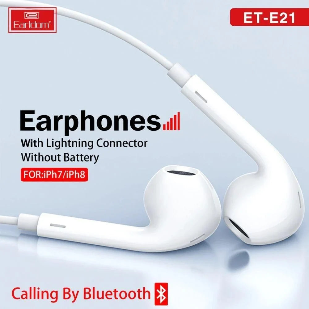 Earldom et-e21 iphone lightning earphone wired