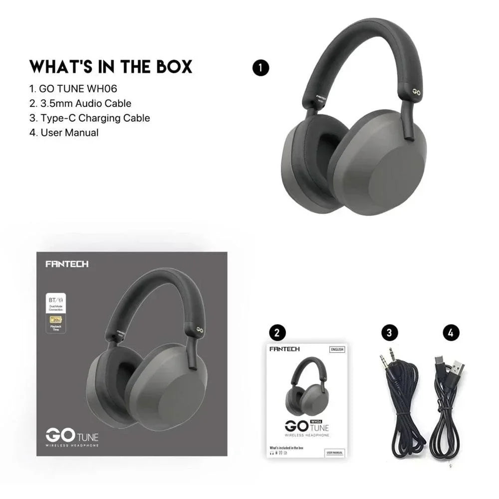 Fantech bluetooth dual mode headset wireless go tune wh06