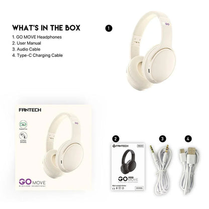 Fantech go move wireless headphone wh03-bt2