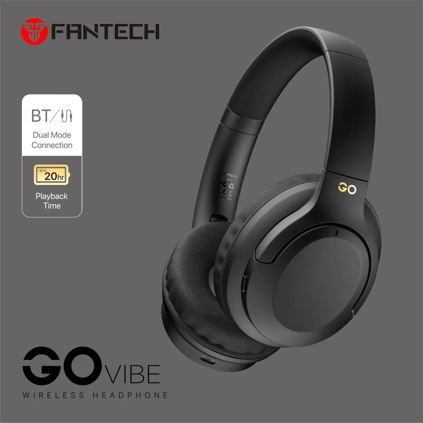 Fantech go vibe wh05 wireless headphone