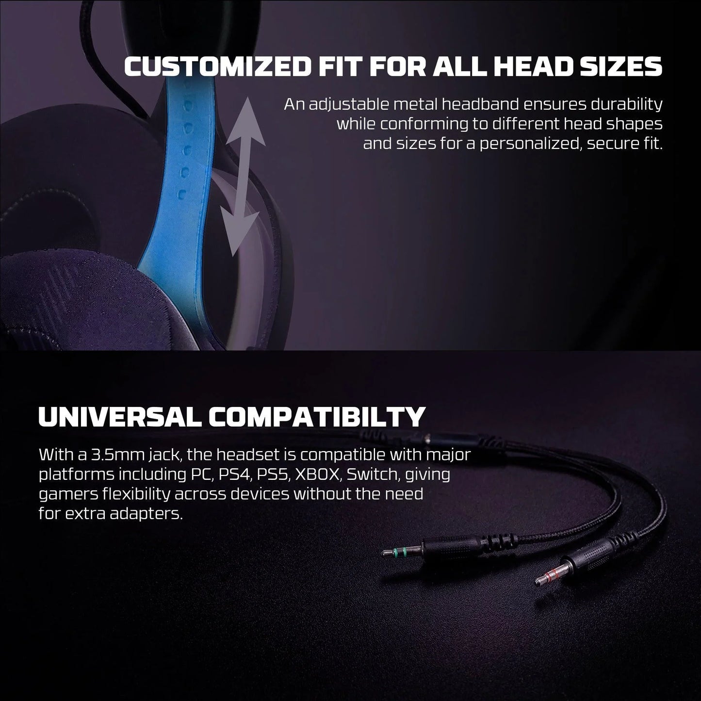 Fantech hero mh92 carbon multi platform gaming headset (ps5 - ps4) white