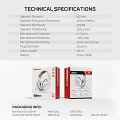 Fantech hq54 mars ii gaming headset (ps5-ps4-xbox-pc-nintendo-phone) headphones