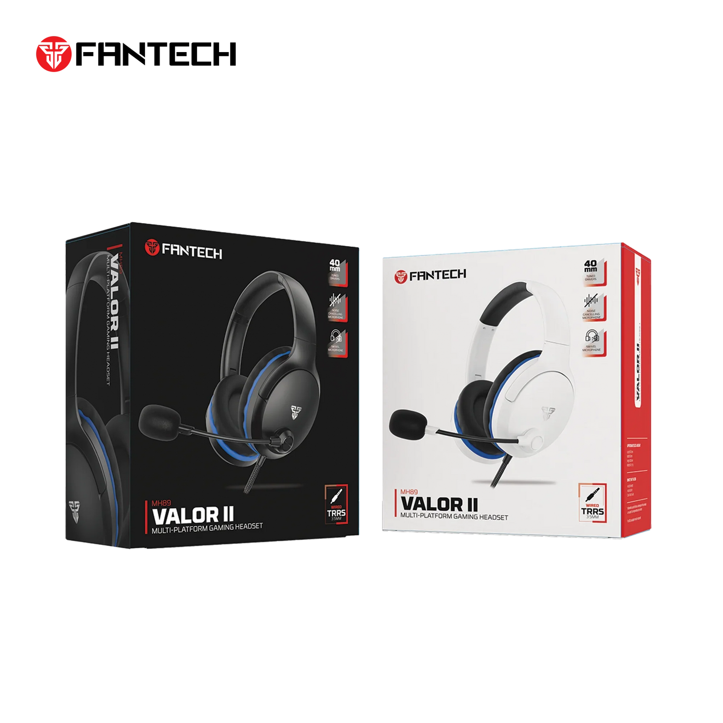 Fantech mh89 valor ii multi-platform gaming headset black headsets