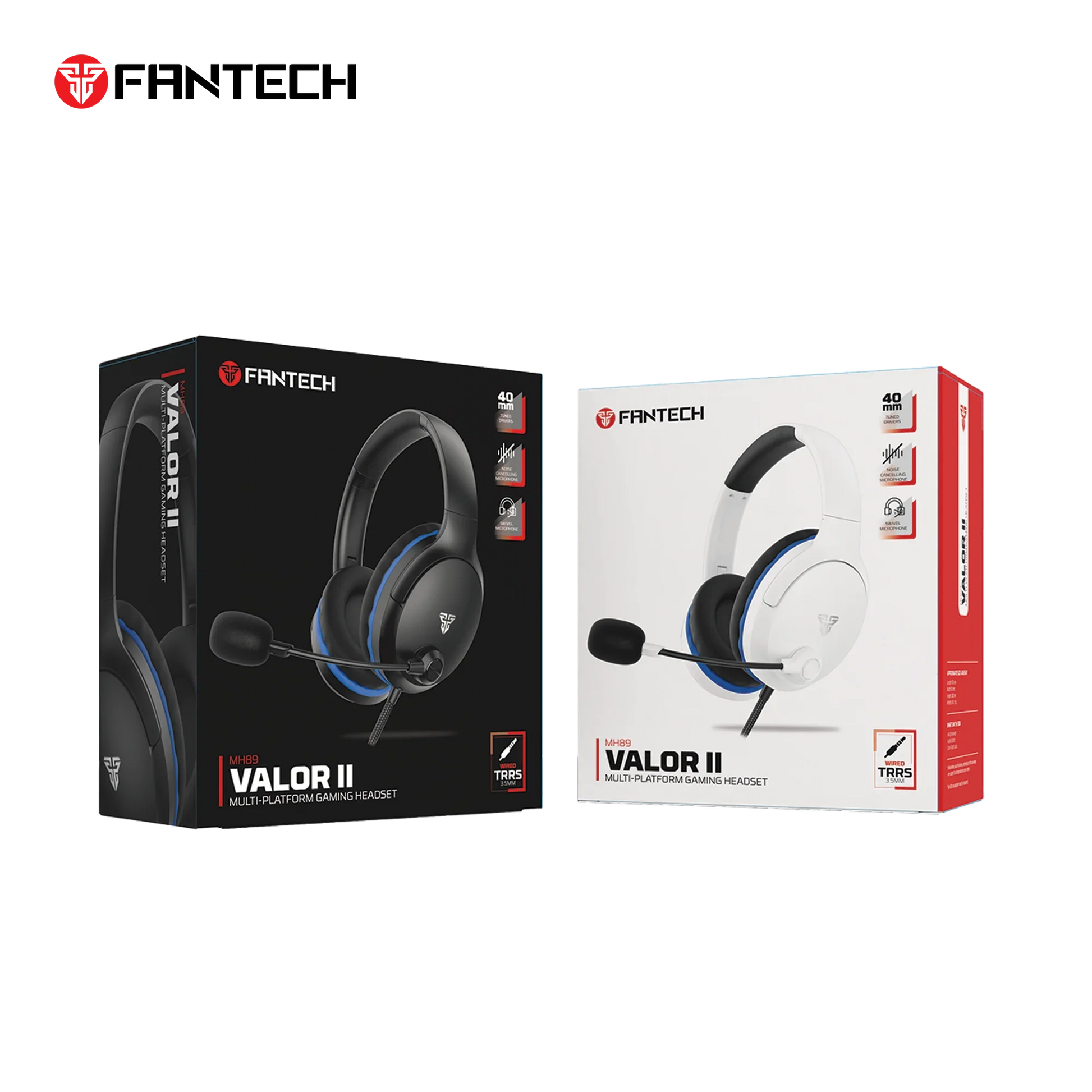 Fantech mh89 valor ii multi-platform gaming headset black headsets