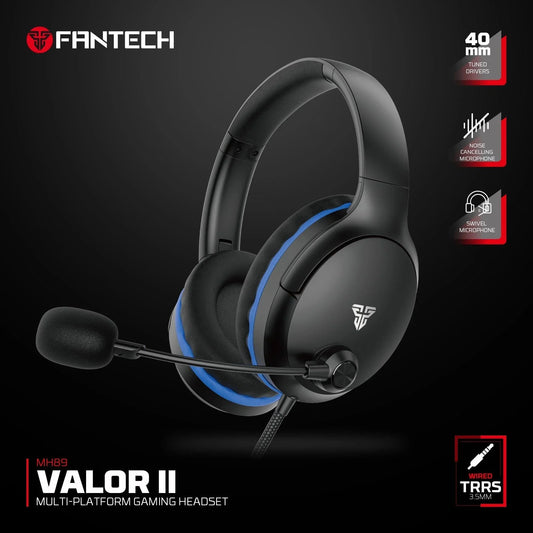 Fantech mh89 valor ii multi-platform gaming headset black headsets