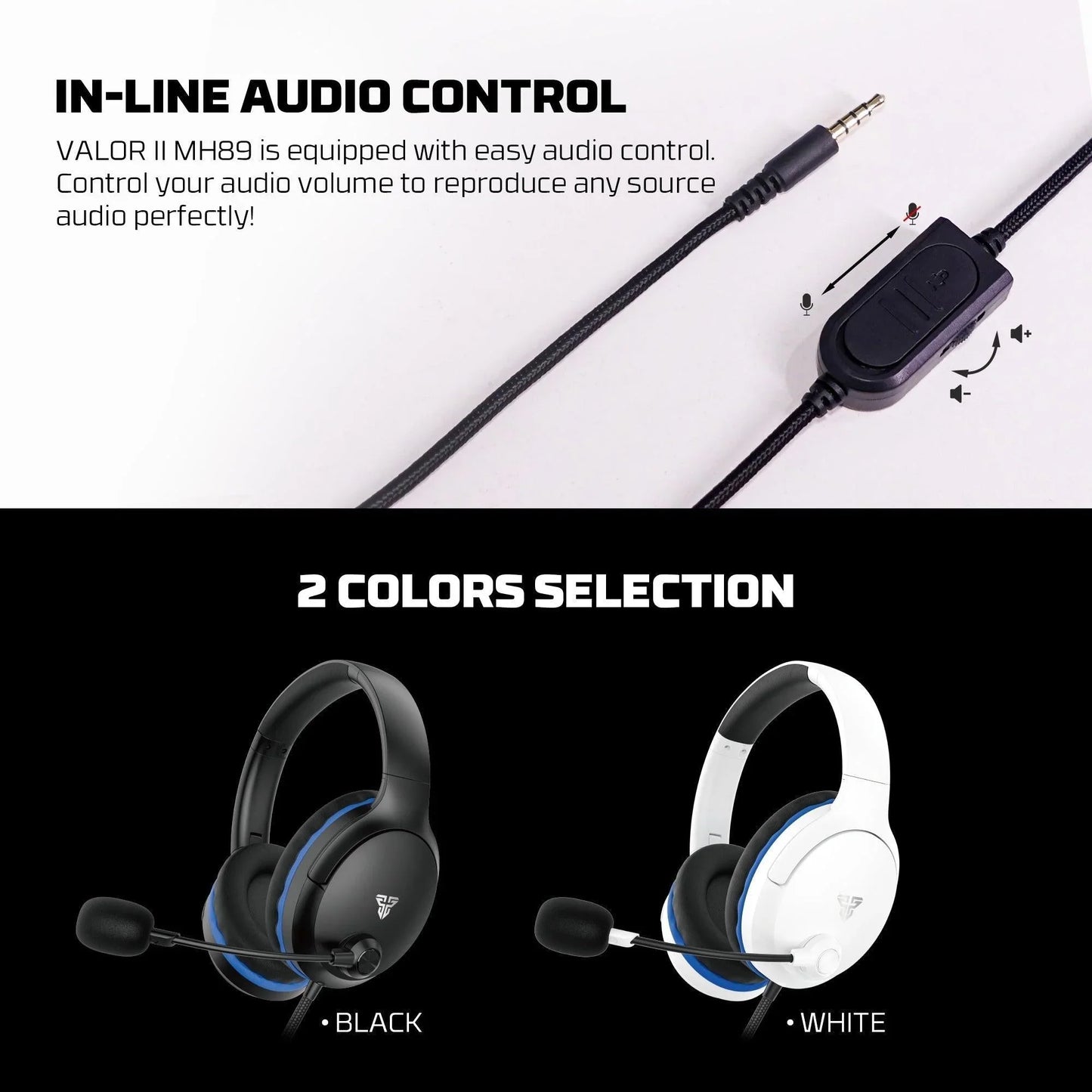 Fantech mh89 valor ii multi-platform gaming headset black headsets