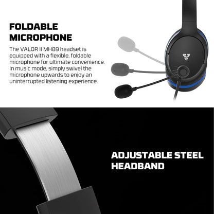 Fantech mh89 valor ii multi-platform gaming headset black headsets