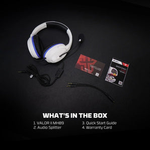Fantech mh89 valor ii multi-platform gaming headset white headsets