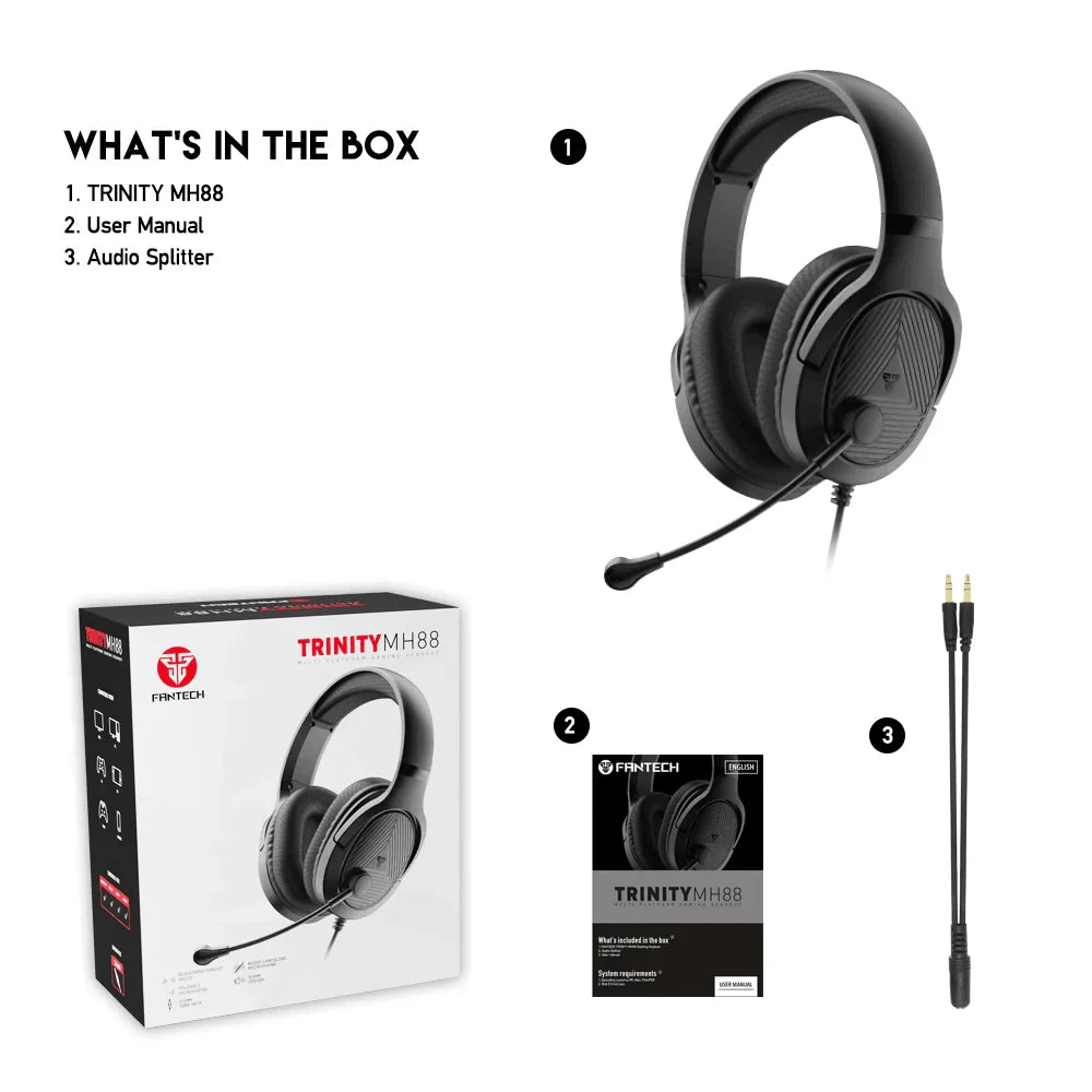 Fantech trinity mh88 multi platform gaming headset
